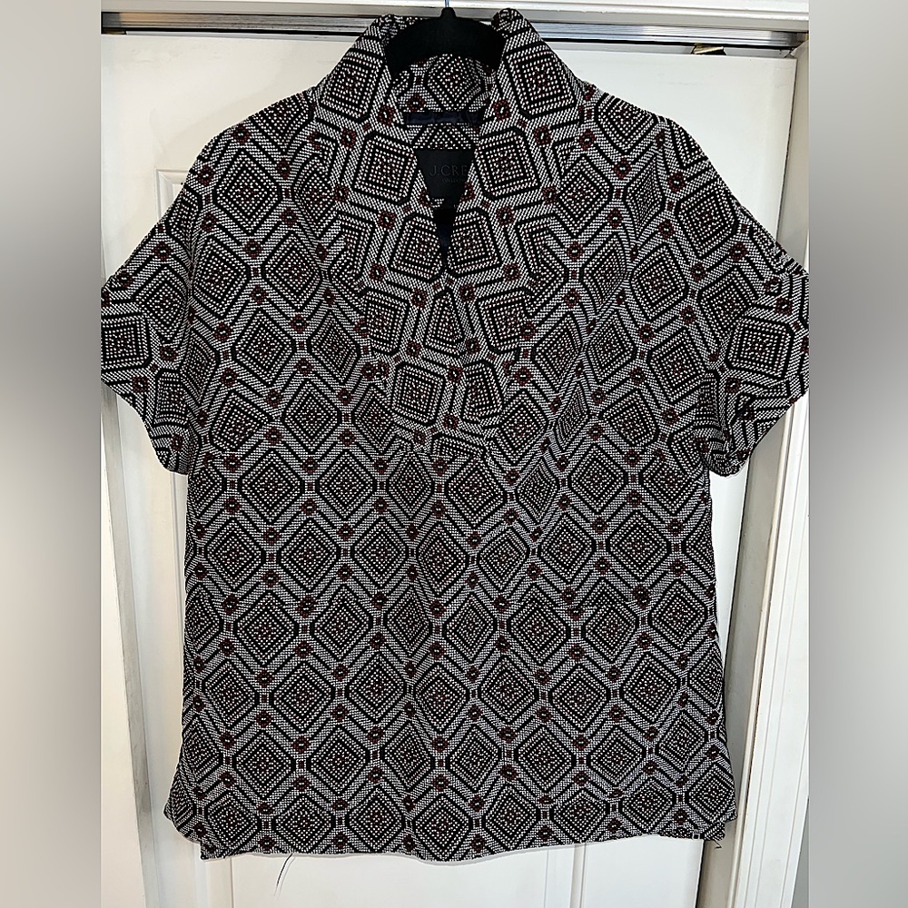 JCrew PATTERNED KIMONO STYLE TOP Size M